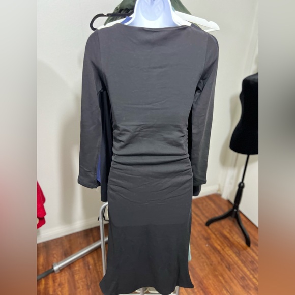 OGL Eco-Mousse® Thermal Boatneck Ruched Sides Brami Midi Dress - Picture 6 of 8